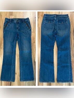 Vintage Y2K 90s Ralph Lauren Low / Mid Rise Flare Boot Cut Denim Jeans Size 2